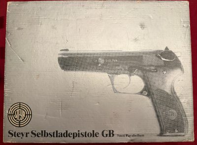 Steyr Selbstladepistole GB Steyr GB 9mm Pistol