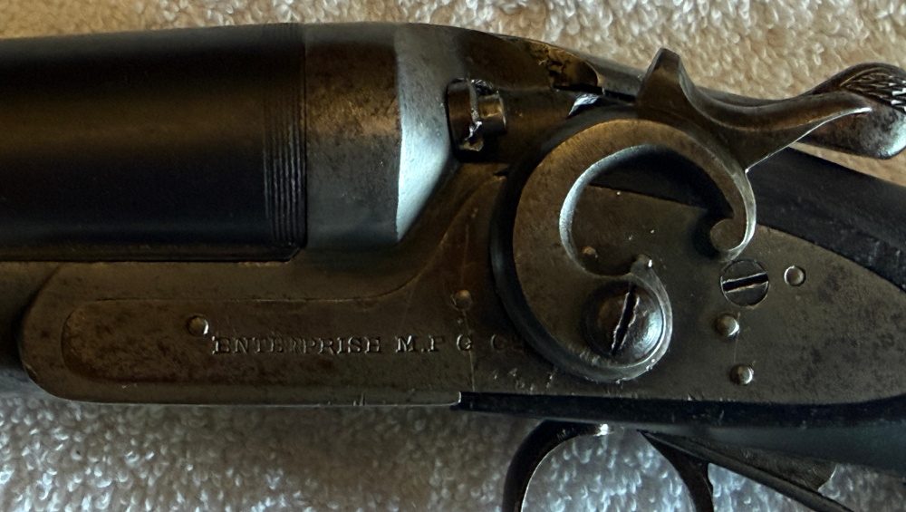 Antique Belgian Enterprise MFG Double Barrel Hammer Shotgun – Side-by-Side – Circa Late 1800s Antique Belgian Enterprise MFG Double Barrel Hammer Shotgun