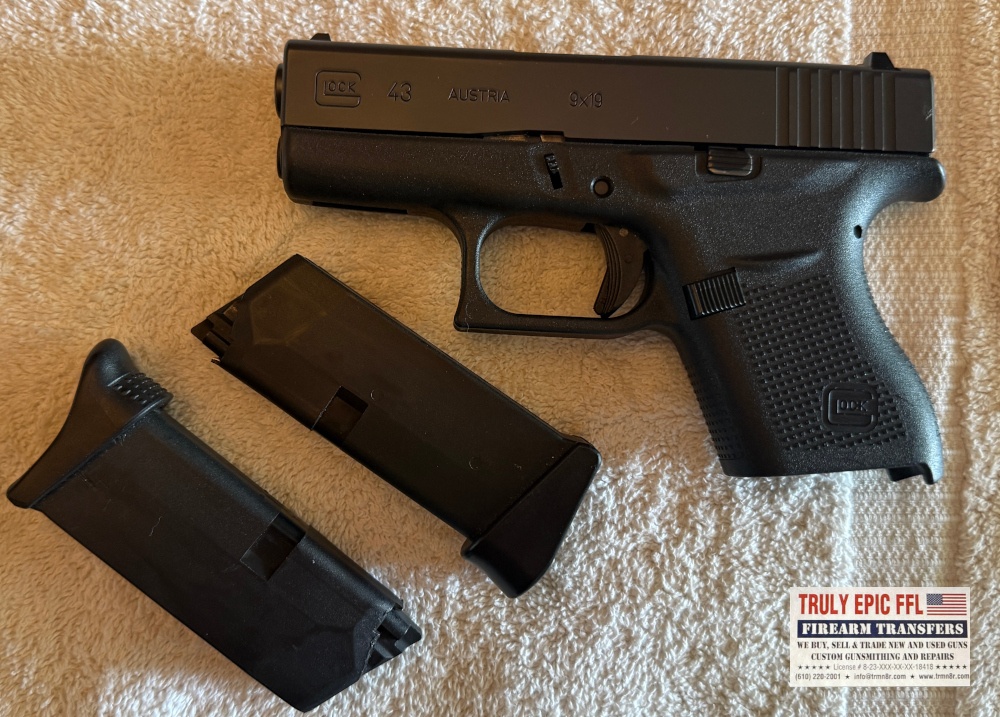 Glock 43 Semi-Automatic Pistol Glock 43 9mm