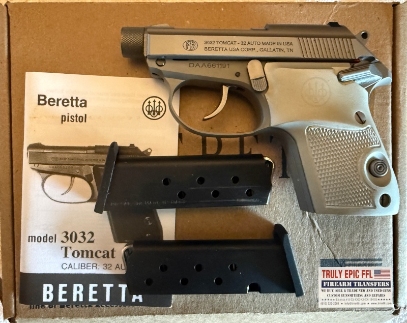Beretta 3032 Tomcat 32 ACP | Truly Epic Firearms Beretta 3032 Tomcat Semi Auto Pistol