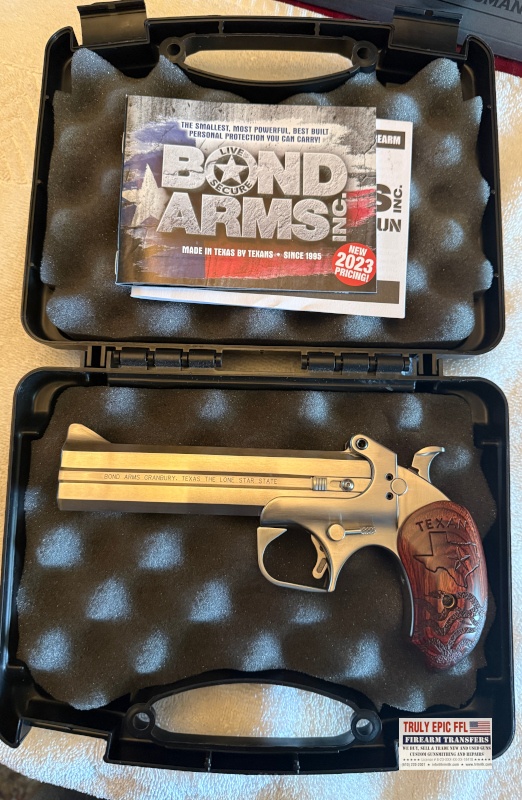 Bond Arms The Texan .45 Colt/.410 | Truly Epic Firearms Bond Arms The TEXAN .45 / 410 Derringer Pistol