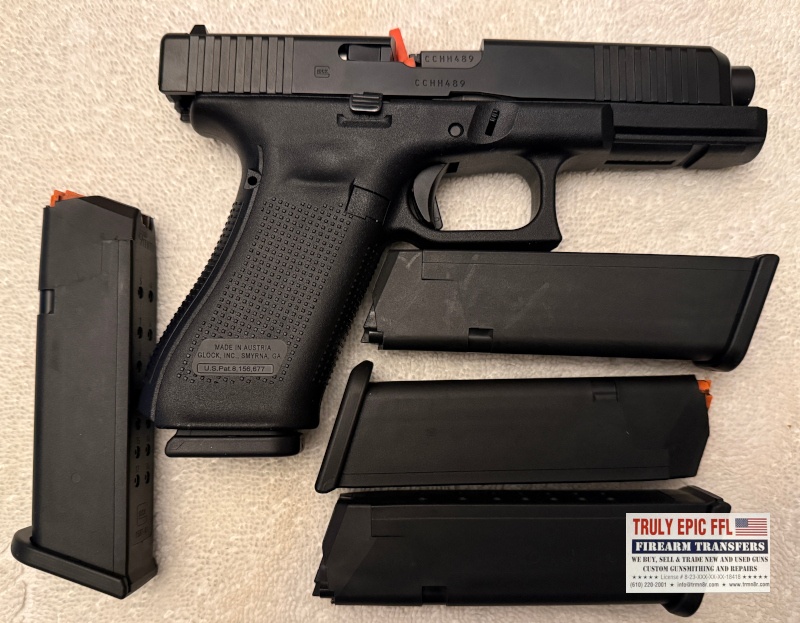 Glock 17 Gen5 9mm Pistol – Brand New in Box – Four Magazines Glock 17 Gen5 9mm Pistol – Brand New in Box – Five Magazines