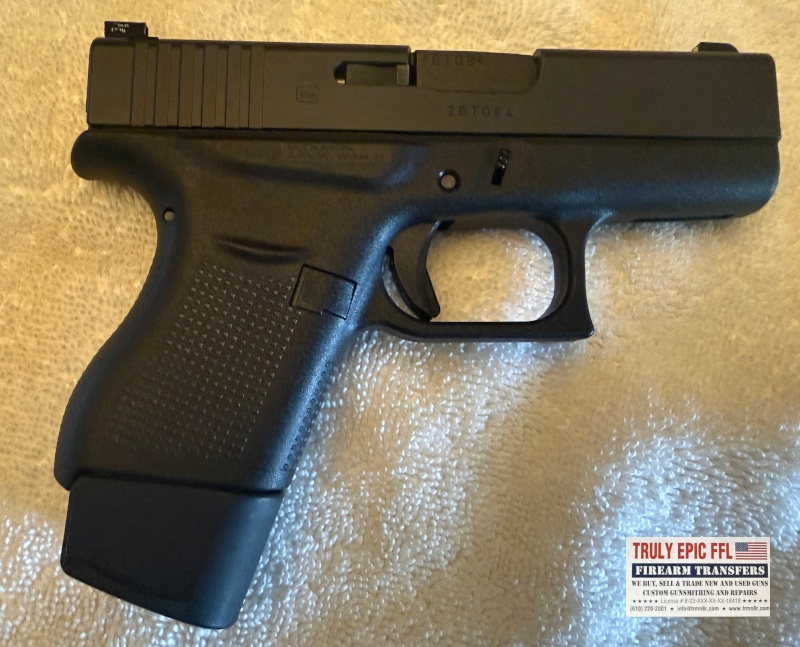 Glock 43 9mm Pistol – Very Good Condition – Original Factory Box Glock 43 9mm Pistol – Very Good Condition – Original Factory Box