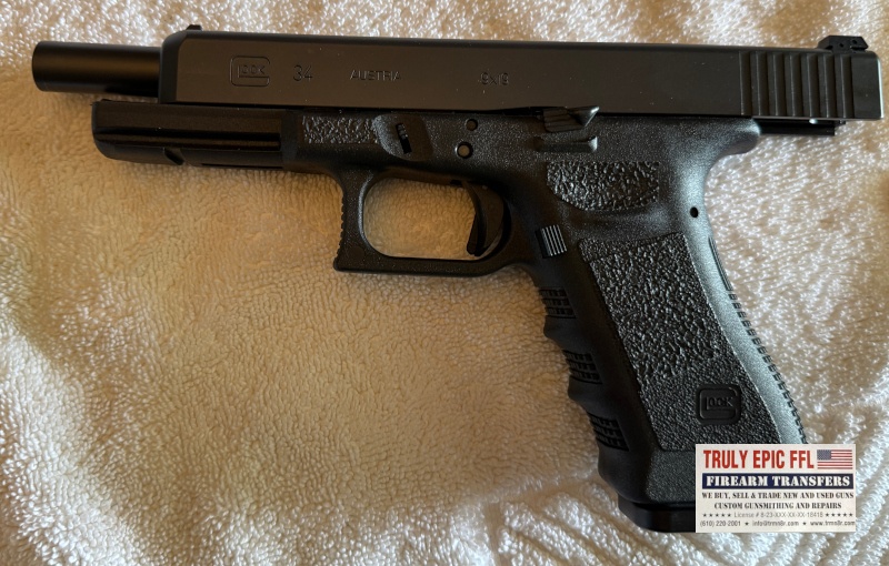 Glock G34 9mm Brand New – Factory Case & 2 Magazines Glock G34 9mm pistol with factory case and two 17-round magazines