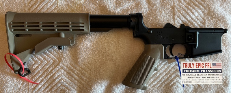 PSA Field Dark Green Complete Lower Receiver – New in Box Brand-new PSA Field Dark Green complete lower receiver assembly in original factory box.